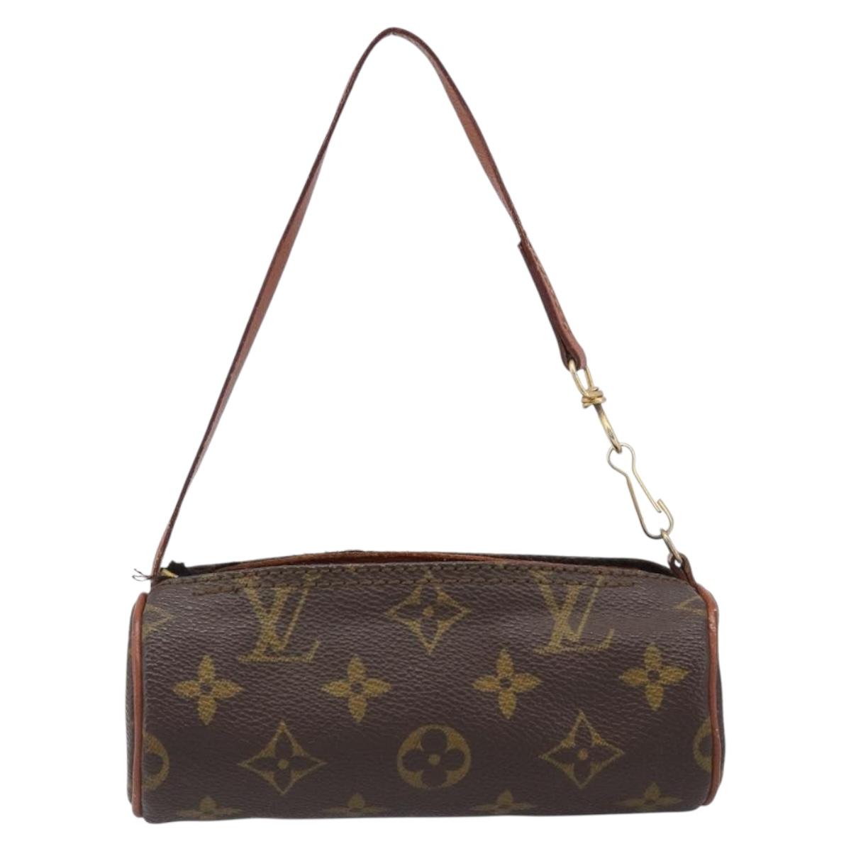 LOUIS VUITTON Monogram Papillon Pouch LV Auth BA15736