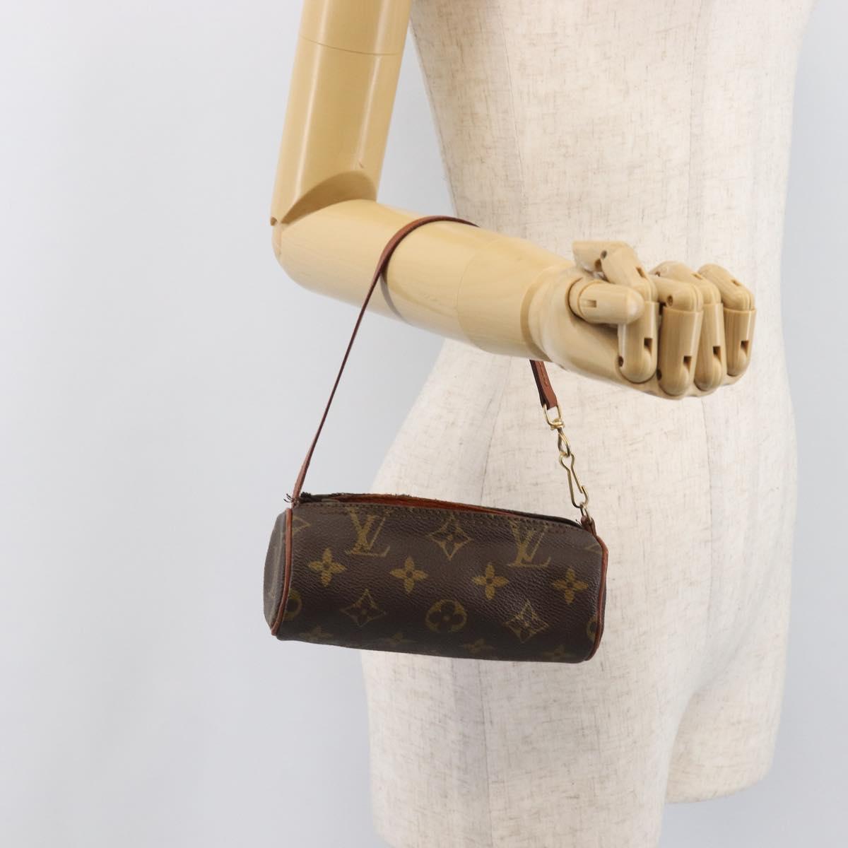 LOUIS VUITTON Monogram Papillon Pouch LV Auth BA15736