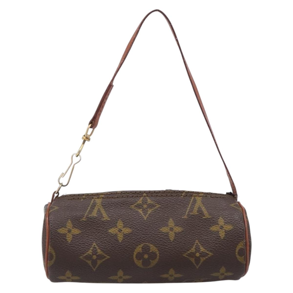 LOUIS VUITTON Monogram Papillon Pouch LV Auth BA15736