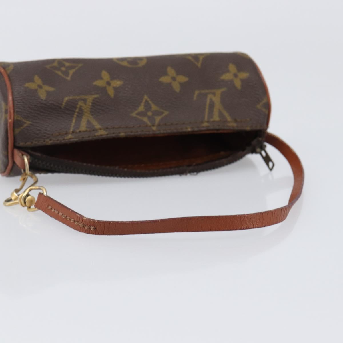 LOUIS VUITTON Monogram Papillon Pouch LV Auth BA15736
