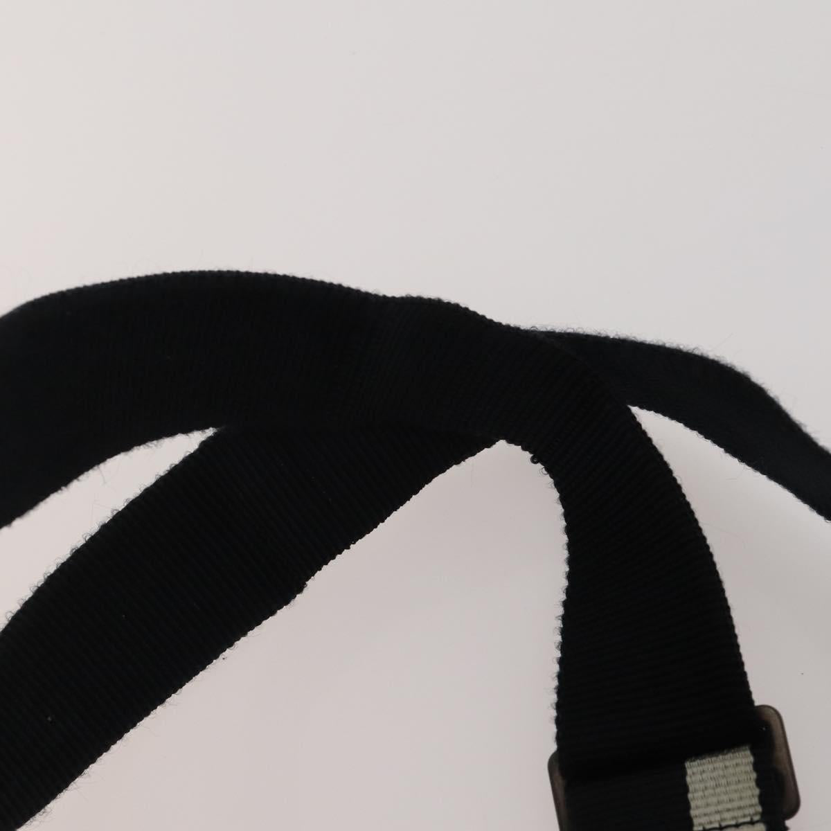 CHANEL New Travel Line Backpack Nylon Black CC Auth BA15739