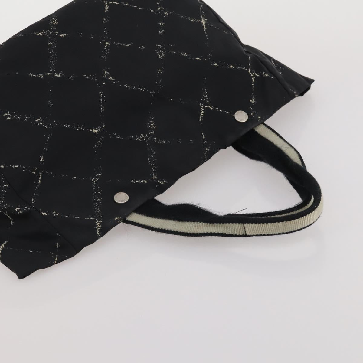 CHANEL New Travel Line Tote Bag Nylon 3 Set Black Beige CC Auth BA15740