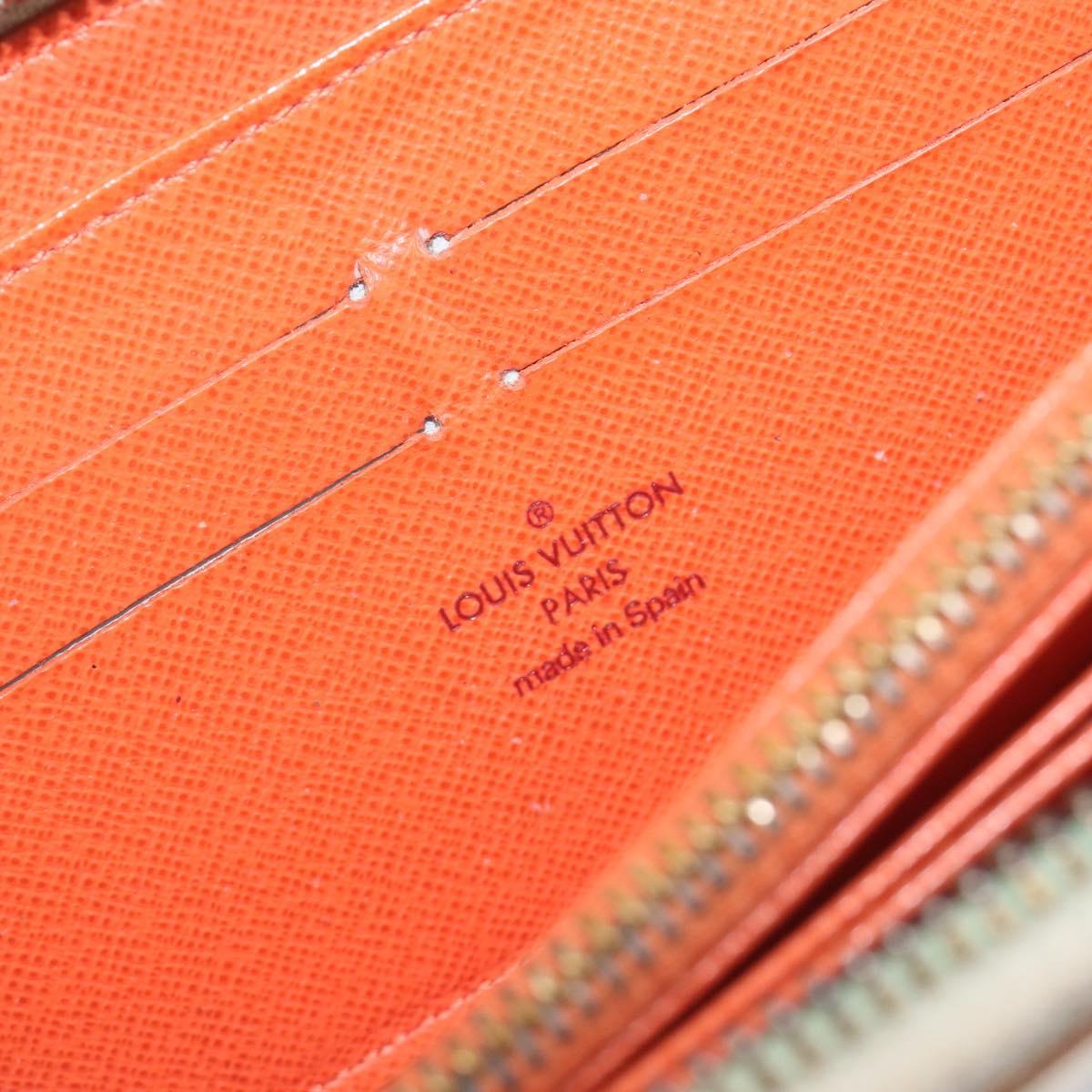 LOUIS VUITTON Monogram Multicolor Zippy Long Wallet White M60241 LV Auth BA15741