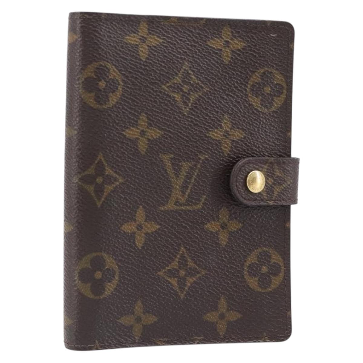 LOUIS VUITTON Monogram Agenda PM Day Planner Cover R20005 LV Auth BA15745
