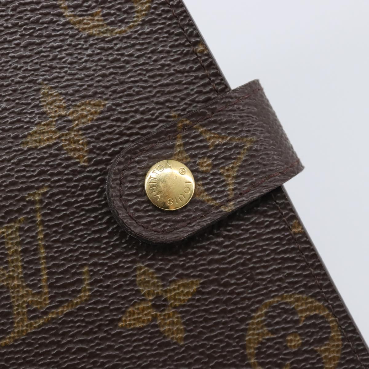 LOUIS VUITTON Monogram Agenda PM Day Planner Cover R20005 LV Auth BA15745