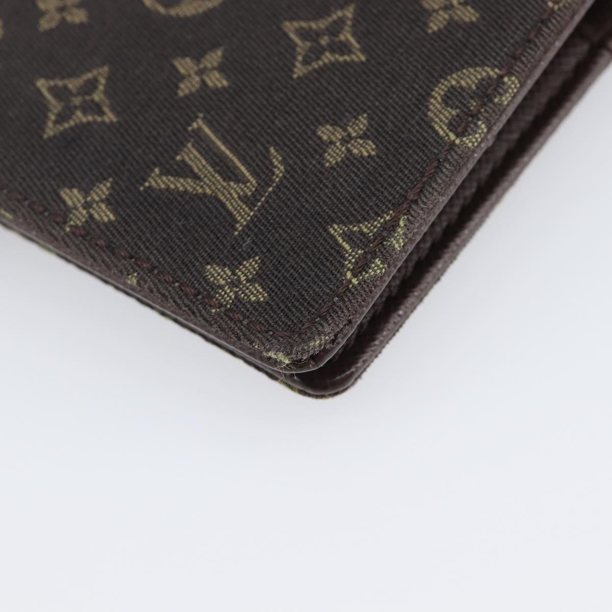 LOUIS VUITTON Monogram Mini Lin Agenda PM Ebene R20916 LV Auth BA15746
