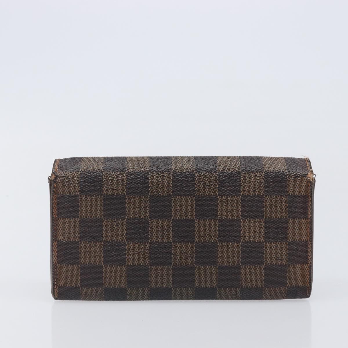 LOUIS VUITTON Damier Ebene Epi Monogram Wallet 3 Set Black LV Auth BA15750