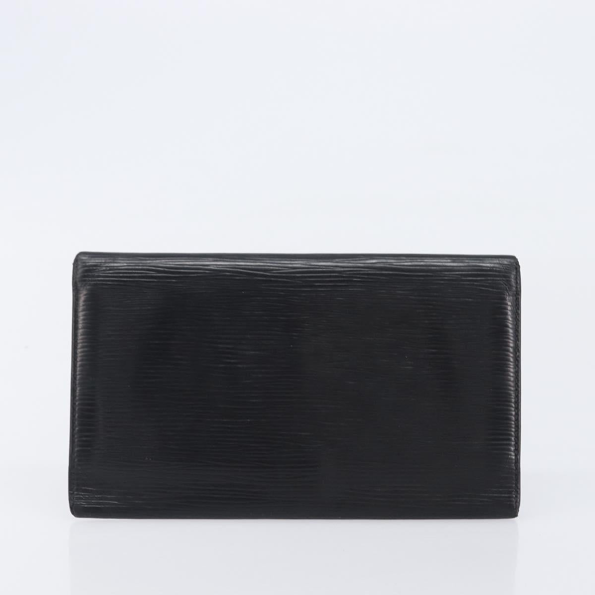 LOUIS VUITTON Damier Ebene Epi Monogram Wallet 3 Set Black LV Auth BA15750