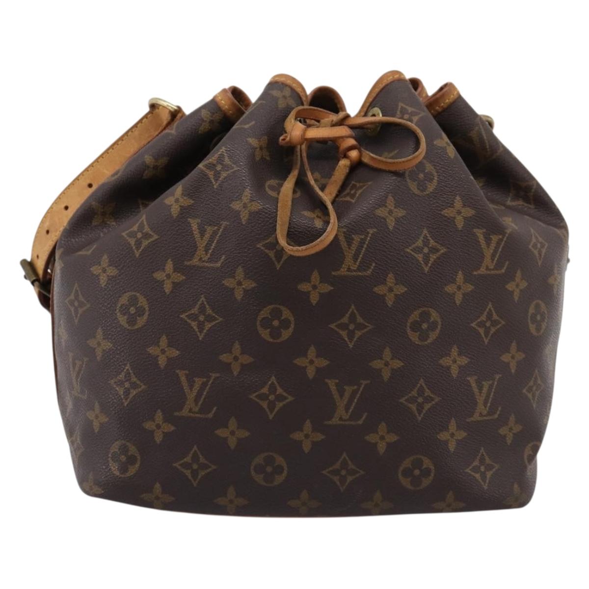 LOUIS VUITTON Monogram Petit Noe Shoulder Bag M42226 LV Auth BA15769
