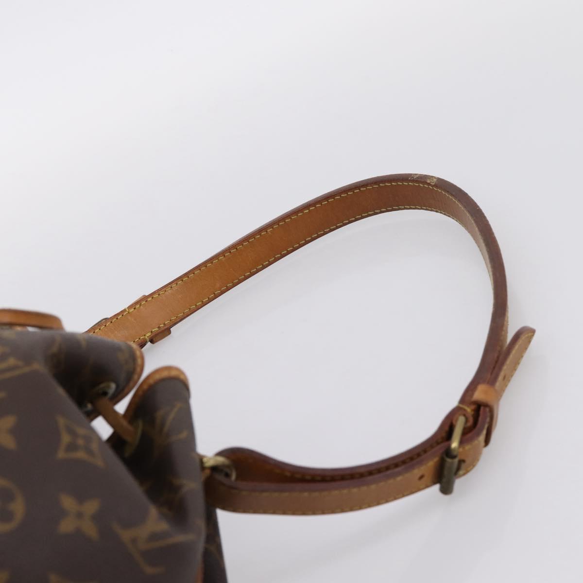 LOUIS VUITTON Monogram Petit Noe Shoulder Bag M42226 LV Auth BA15769