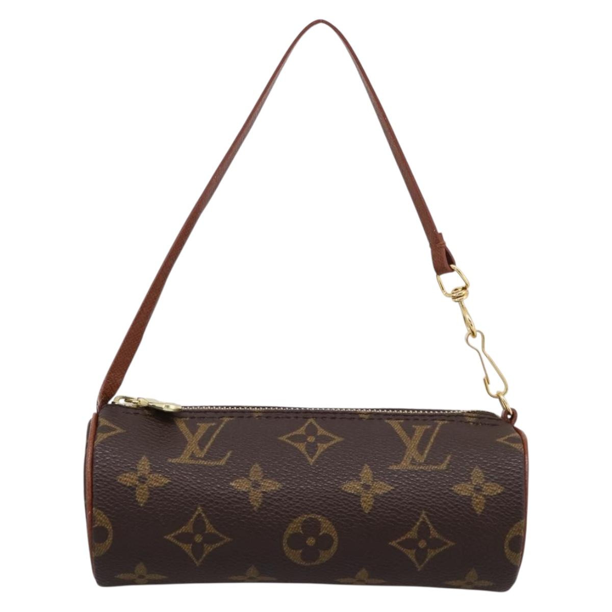 LOUIS VUITTON Monogram Papillon Pouch LV Auth BA15780A