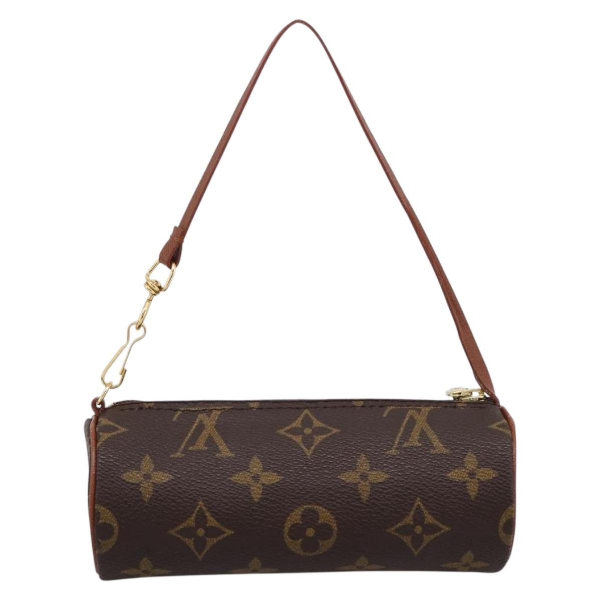 LOUIS VUITTON Monogram Papillon Pouch LV Auth BA15780A