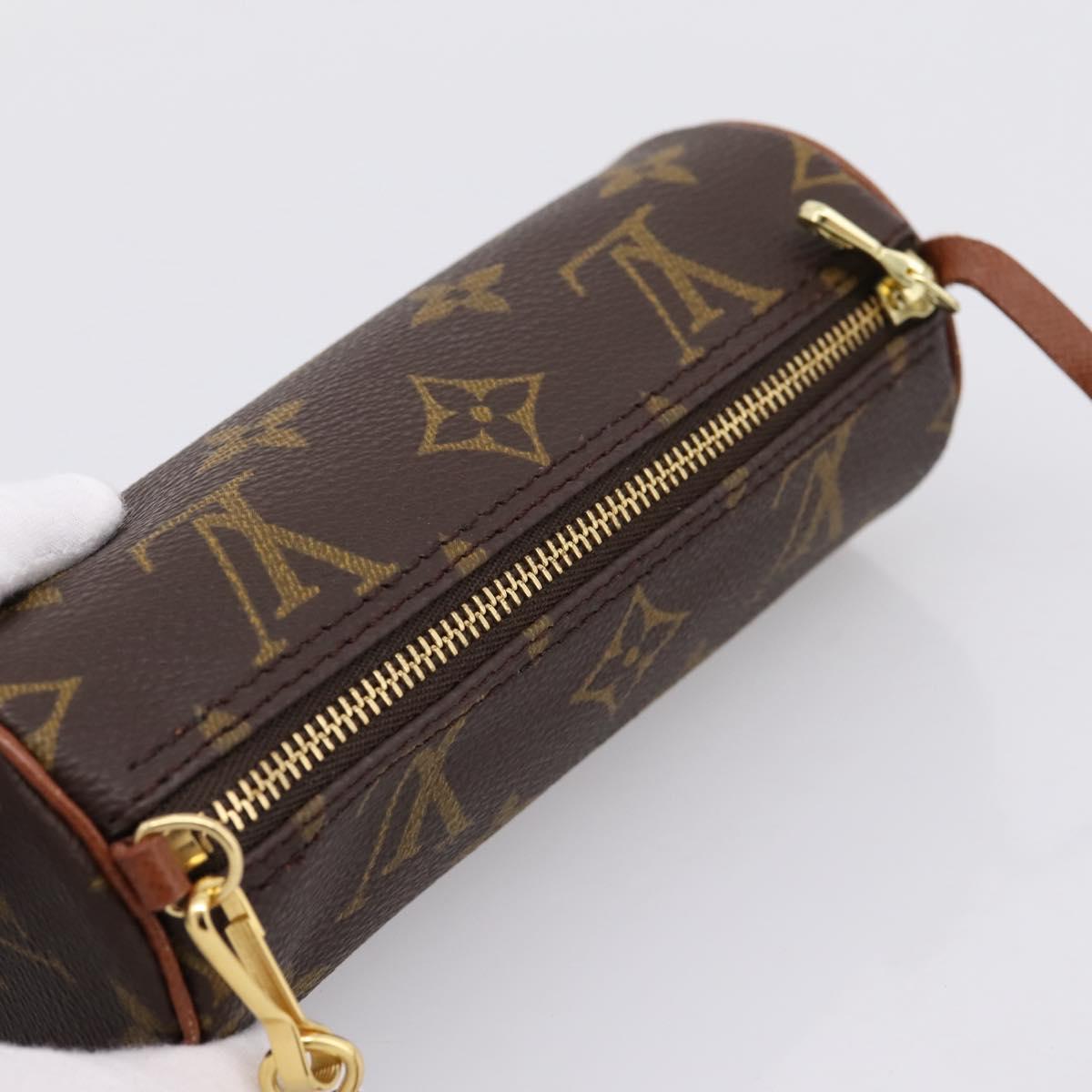 LOUIS VUITTON Monogram Papillon Pouch LV Auth BA15780A