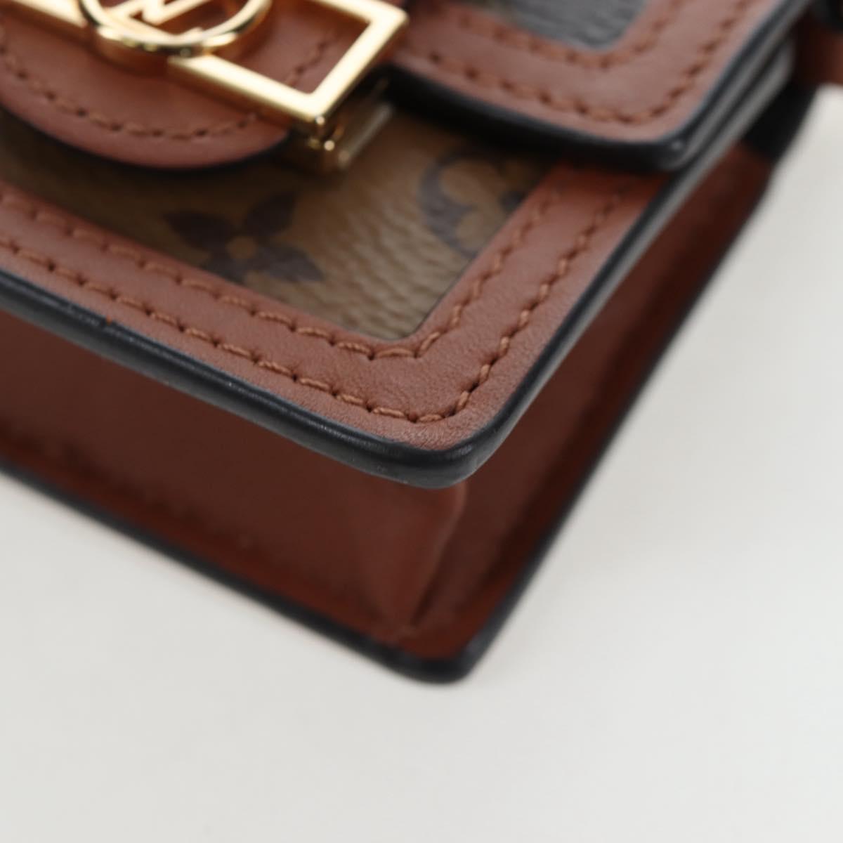 LOUIS VUITTON Monogram Reverse Micro Dauphine Bag M80250 LV Auth BA15782M