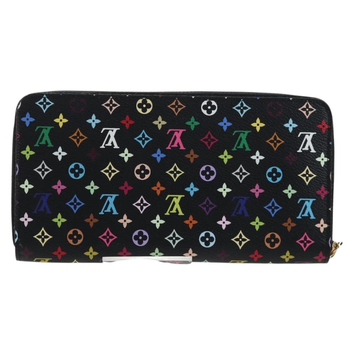 LOUIS VUITTON Monogram Multicolor Zippy Wallet Wallet M60050 LV Auth BA15783V