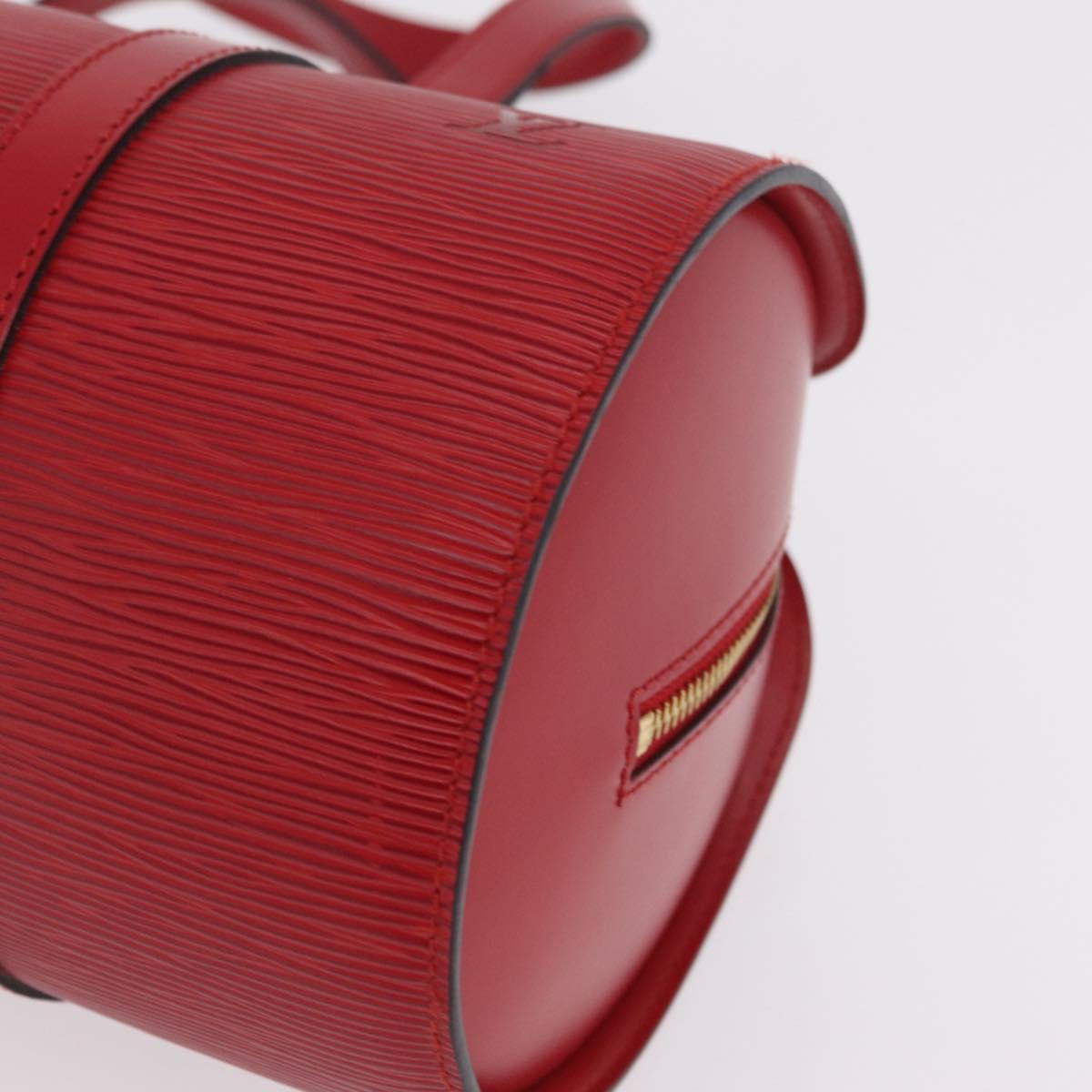 LOUIS VUITTON Epi Soufflot Hand Bag Red M52227 LV Auth BA15785V