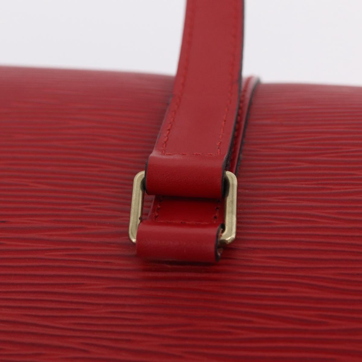 LOUIS VUITTON Epi Soufflot Hand Bag Red M52227 LV Auth BA15785V