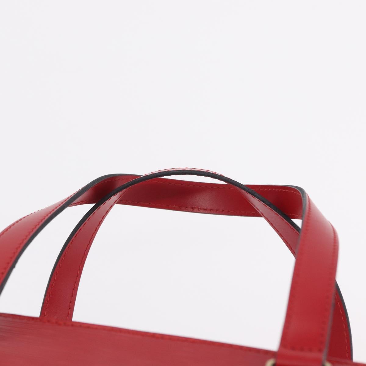 LOUIS VUITTON Epi Soufflot Hand Bag Red M52227 LV Auth BA15785V