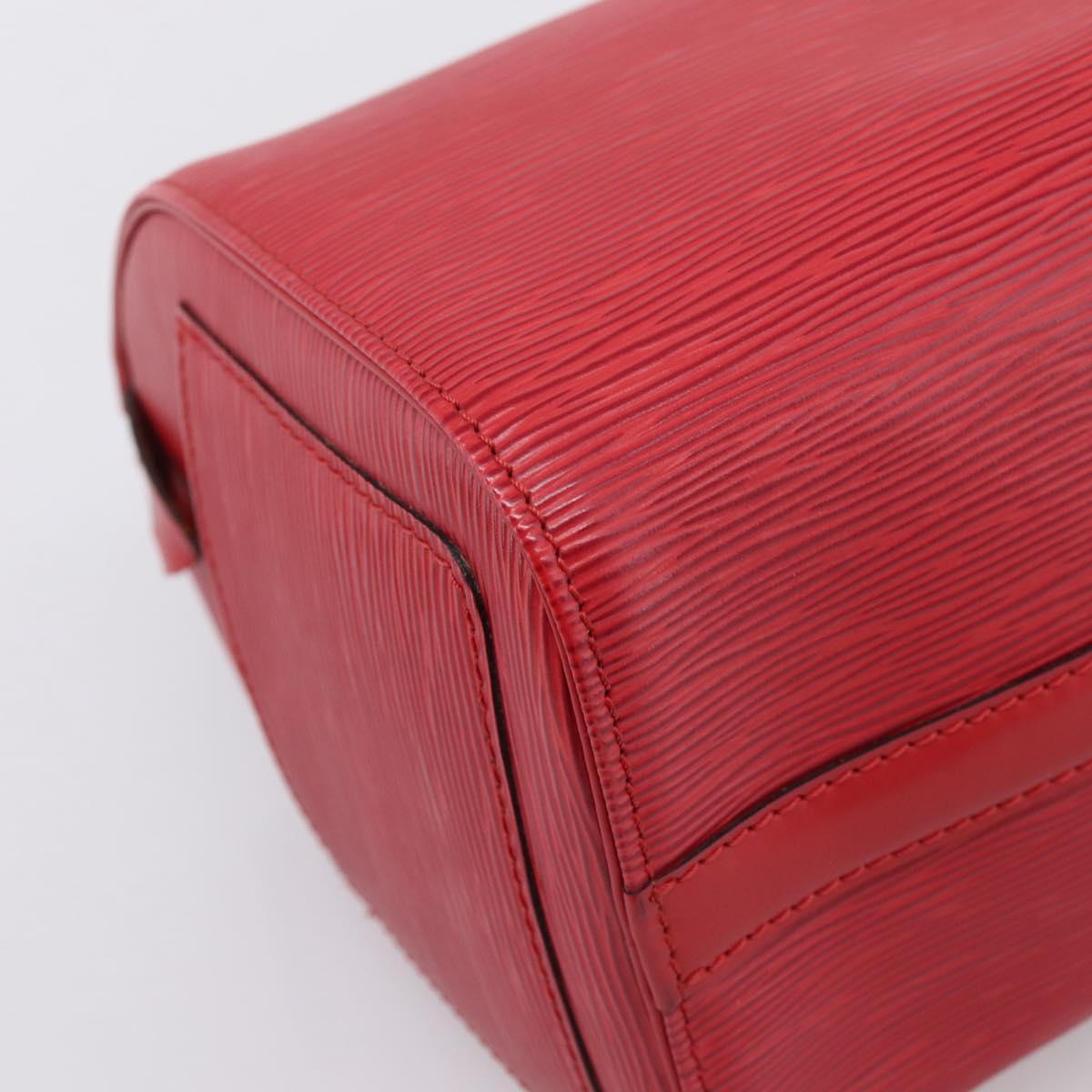 LOUIS VUITTON Epi Speedy 25 Hand Bag Castilian Red M43017 LV Auth BA15786V