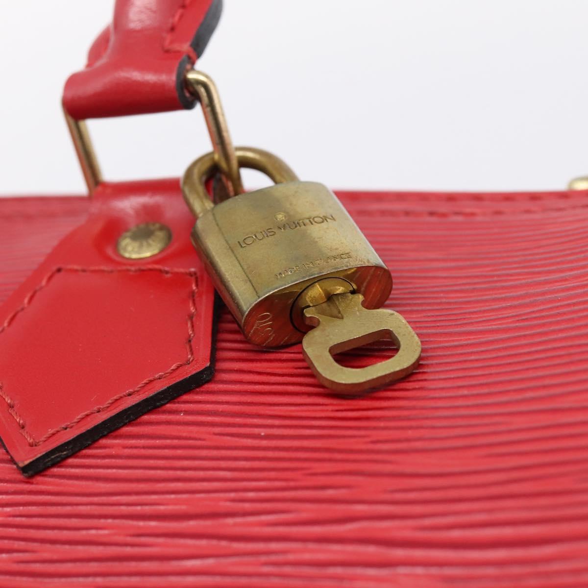 LOUIS VUITTON Epi Speedy 25 Hand Bag Castilian Red M43017 LV Auth BA15786V