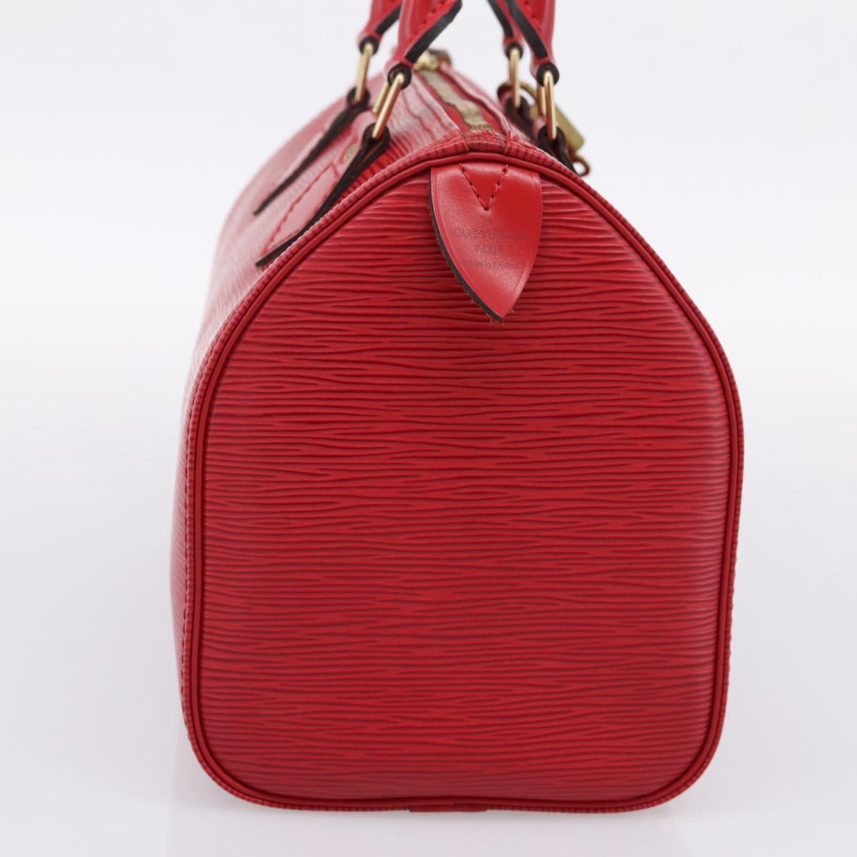 LOUIS VUITTON Epi Speedy 25 Hand Bag Castilian Red M43017 LV Auth BA15786V