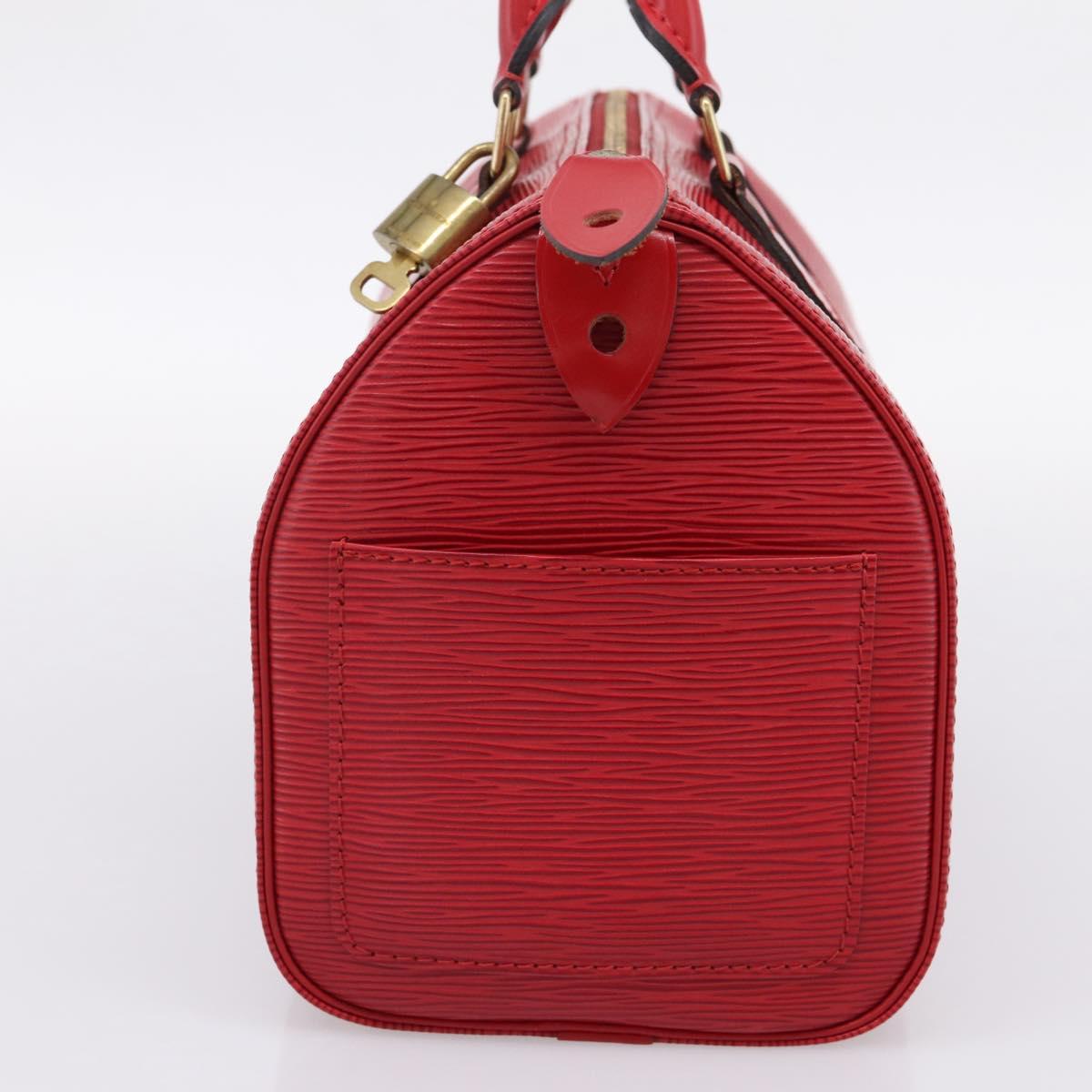 LOUIS VUITTON Epi Speedy 25 Hand Bag Castilian Red M43017 LV Auth BA15786V
