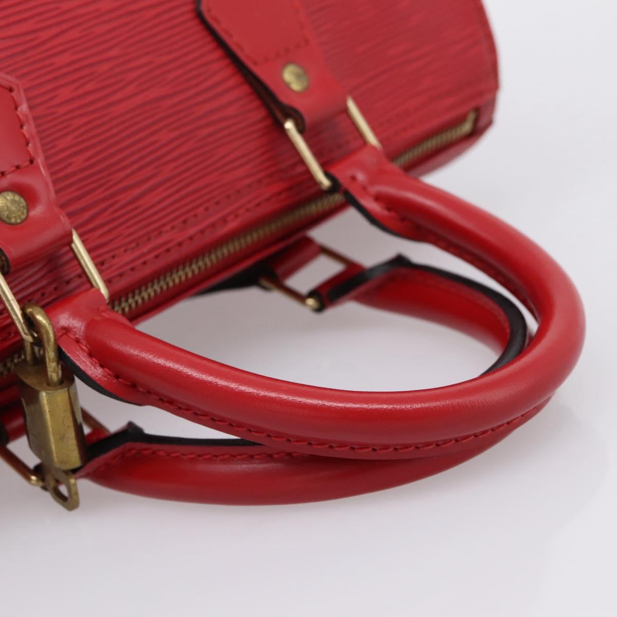 LOUIS VUITTON Epi Speedy 25 Hand Bag Castilian Red M43017 LV Auth BA15786V