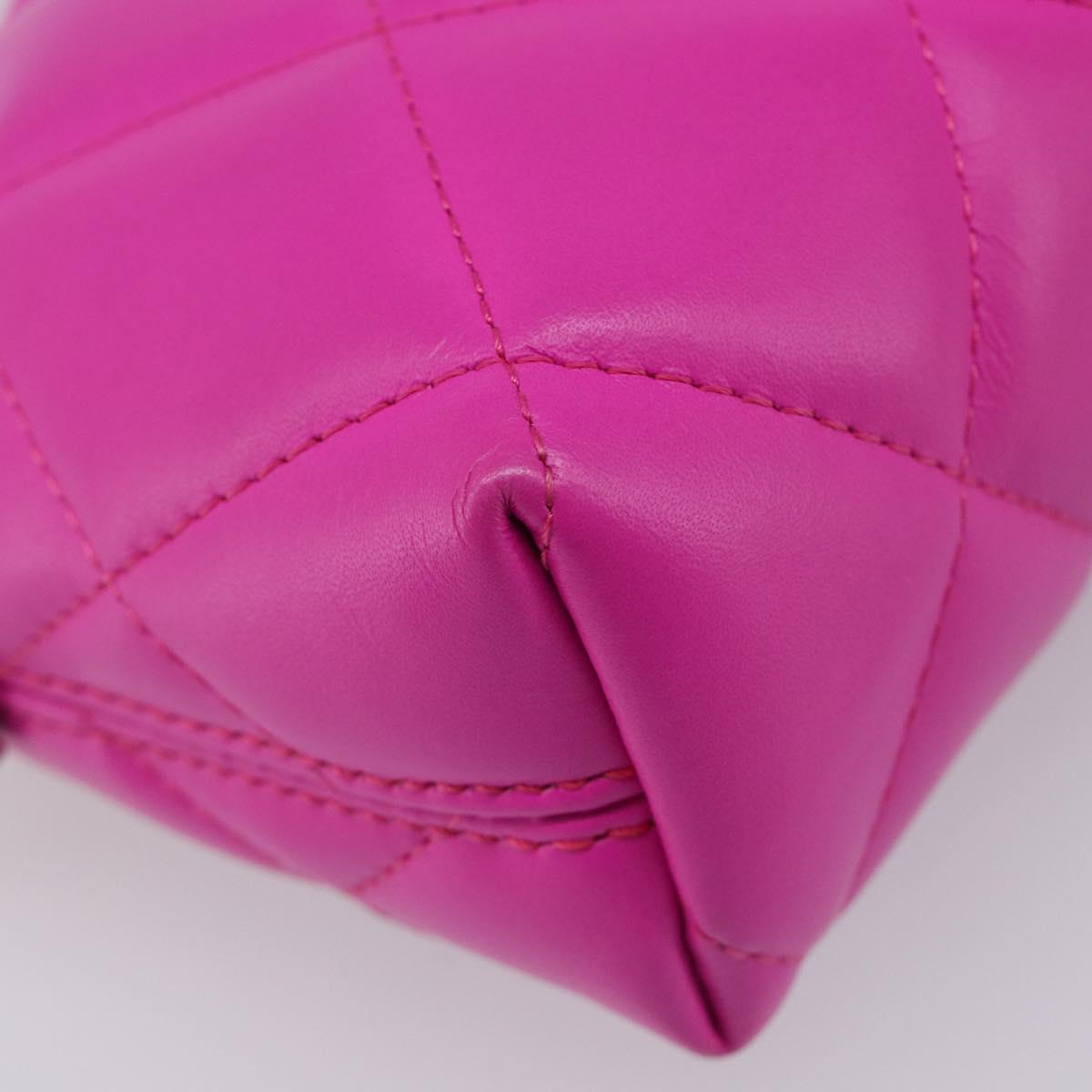 BALENCIAGA Touch Puffy Camera Bag XS Leather Purple Silver 616060 Auth BA15787V