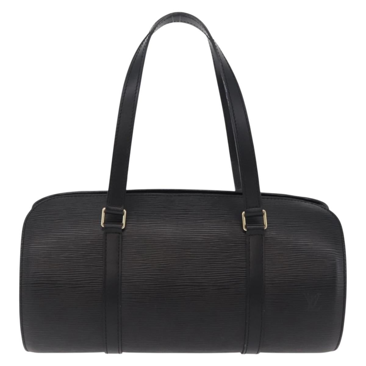LOUIS VUITTON Epi Soufflot Hand Bag Black M52222 LV Auth BA15788V