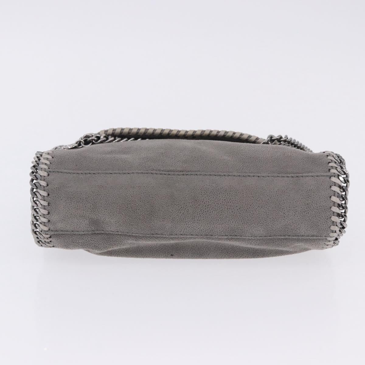 Stella MacCartney Falabella Chain Bag Polyester Gray Silver 364519 Auth BA15790A