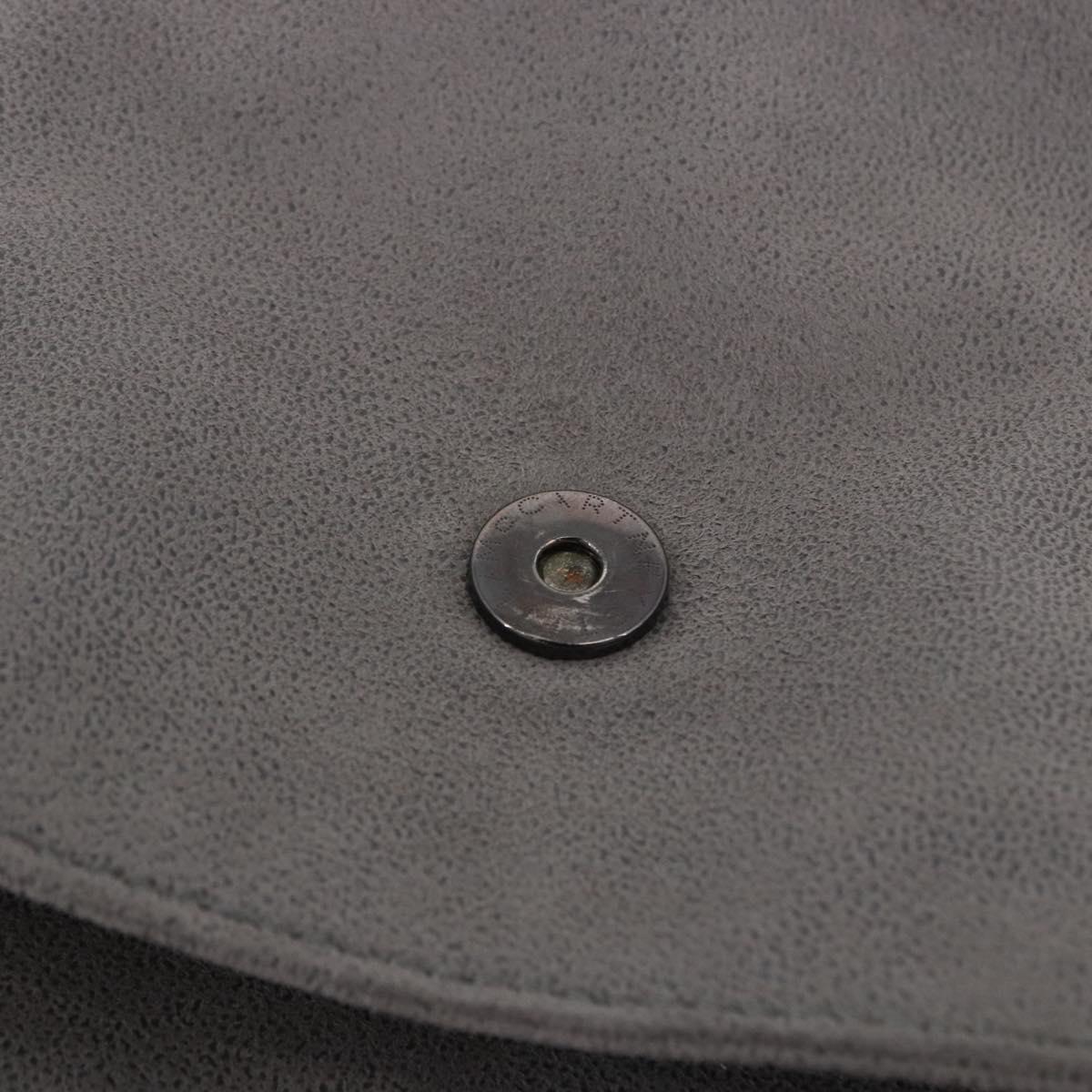 Stella MacCartney Falabella Chain Bag Polyester Gray Silver 364519 Auth BA15790A