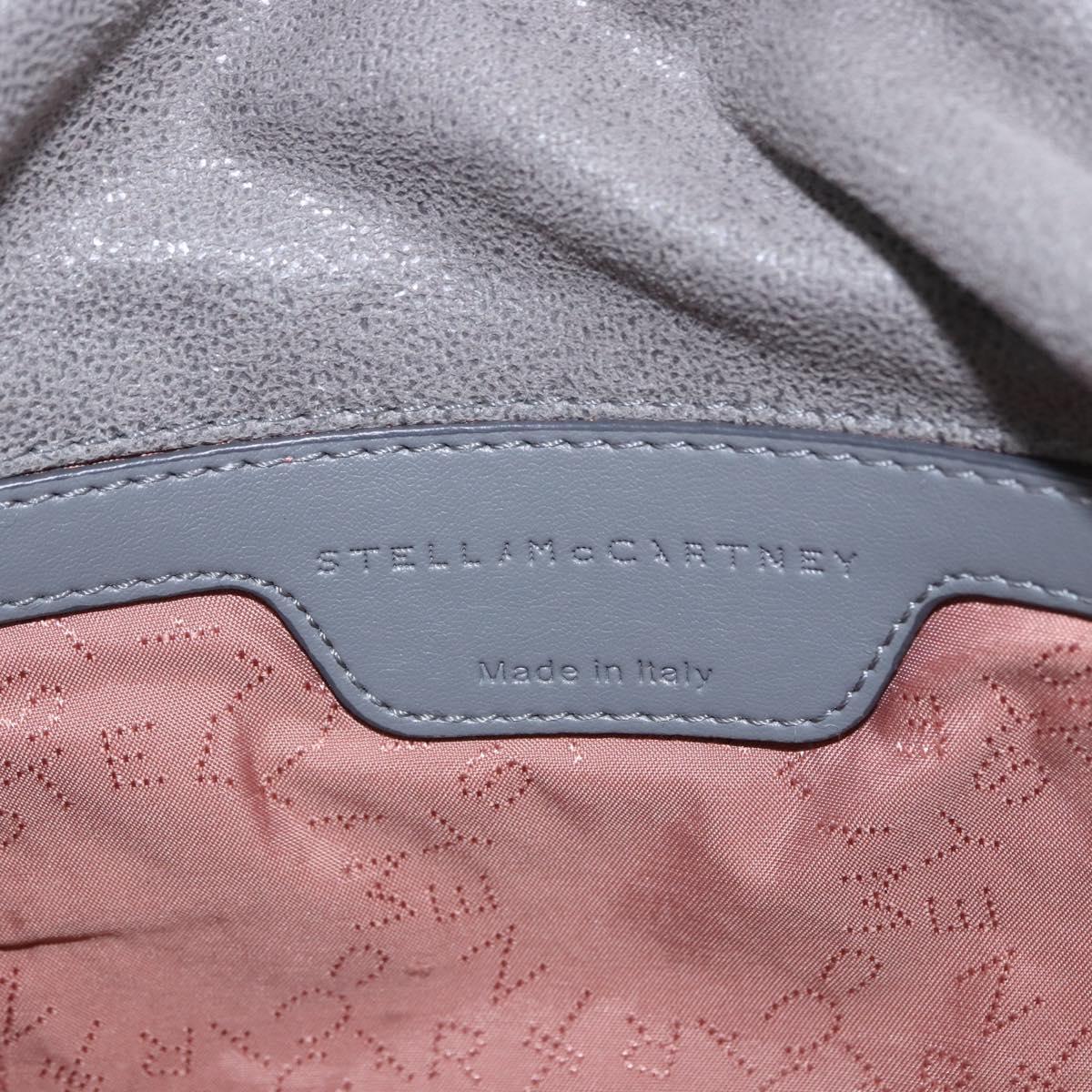 Stella MacCartney Falabella Chain Bag Polyester Gray Silver 364519 Auth BA15790A