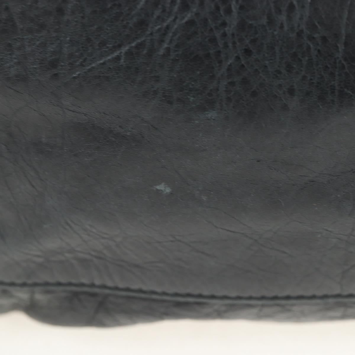 BALENCIAGA Classic Vero Hand Bag Leather 2way Black 235216 Auth BA15797V