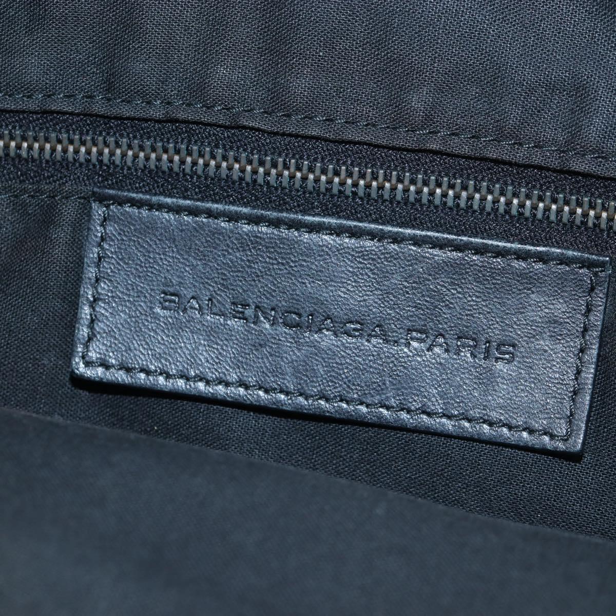 BALENCIAGA Classic Vero Hand Bag Leather 2way Black 235216 Auth BA15797V