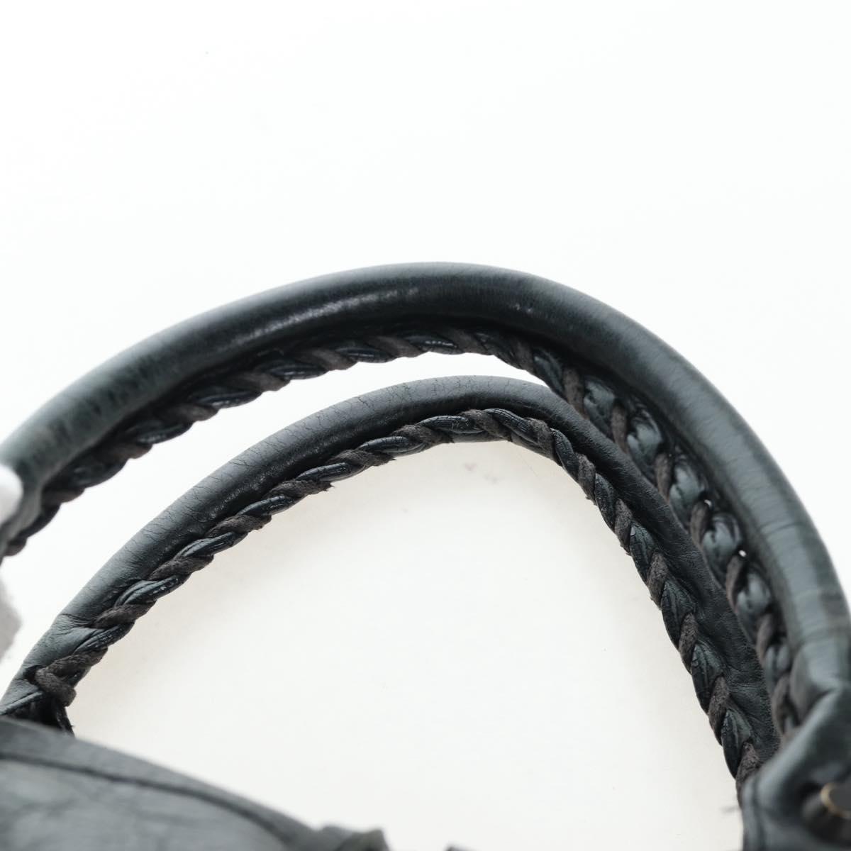 BALENCIAGA Classic Vero Hand Bag Leather 2way Black 235216 Auth BA15797V
