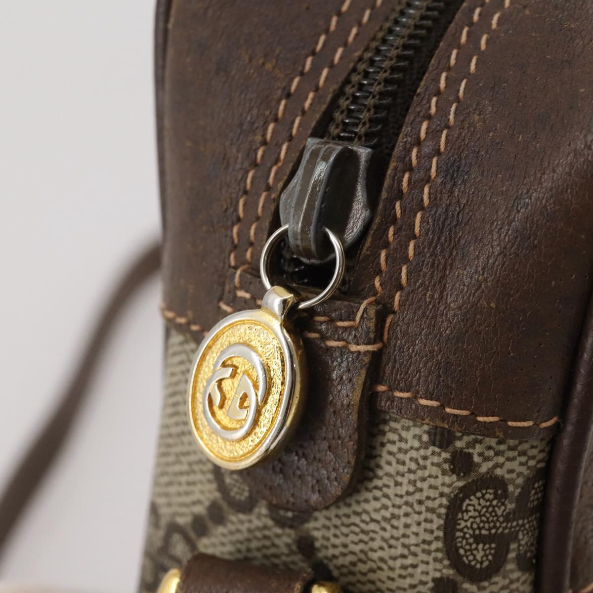 GUCCI GG Supreme Web Sherry Line Shoulder Bag PVC Beige 56 02 087 Auth BA15803