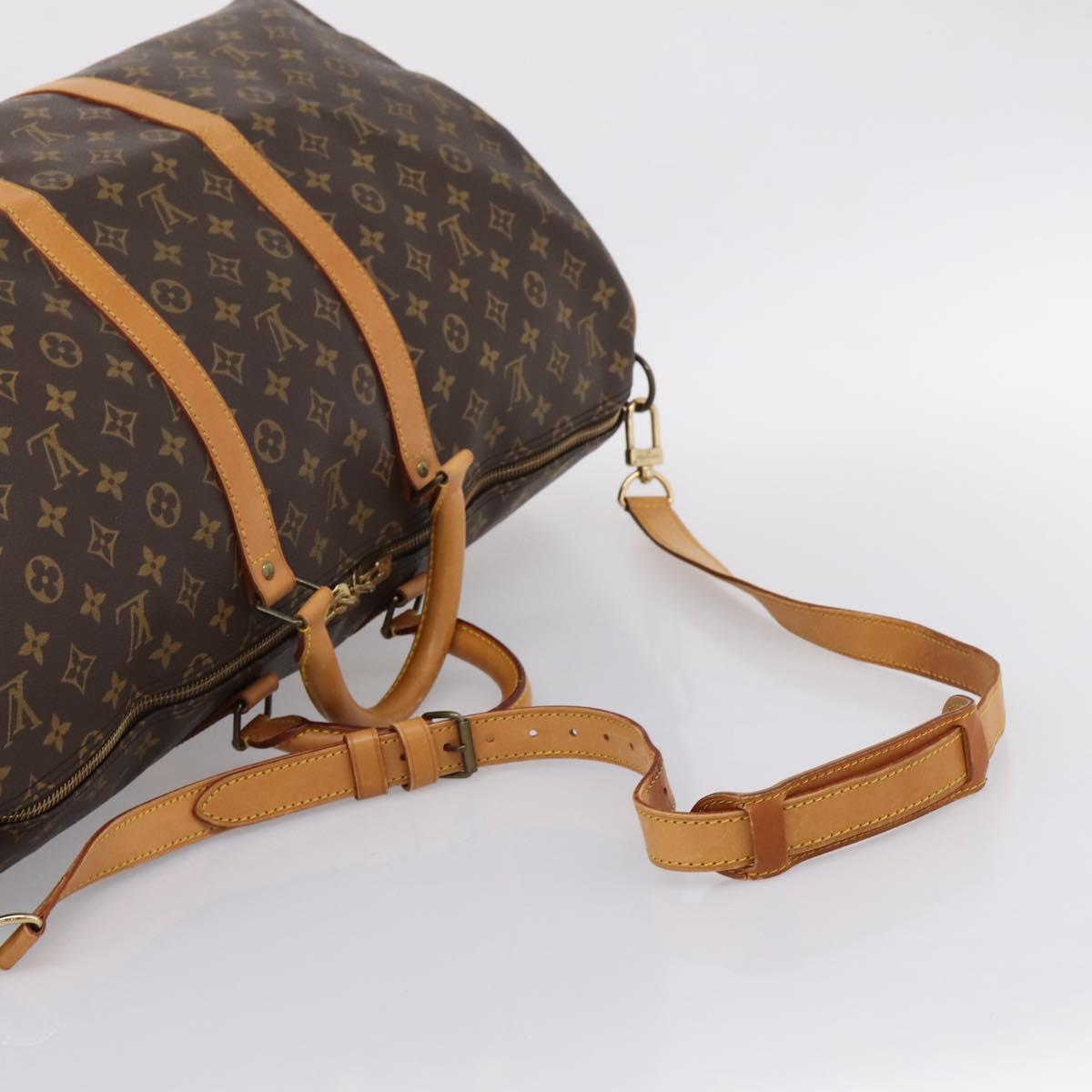 LOUIS VUITTON Monogram Keepall Bandouliere55 Boston Bag M41414 LV Auth BA15805V