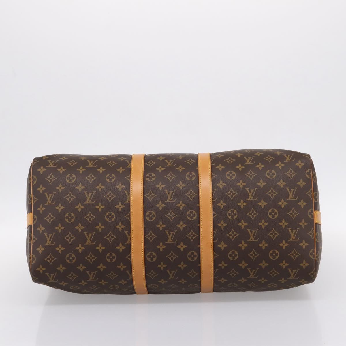 LOUIS VUITTON Monogram Keepall Bandouliere55 Boston Bag M41414 LV Auth BA15805V