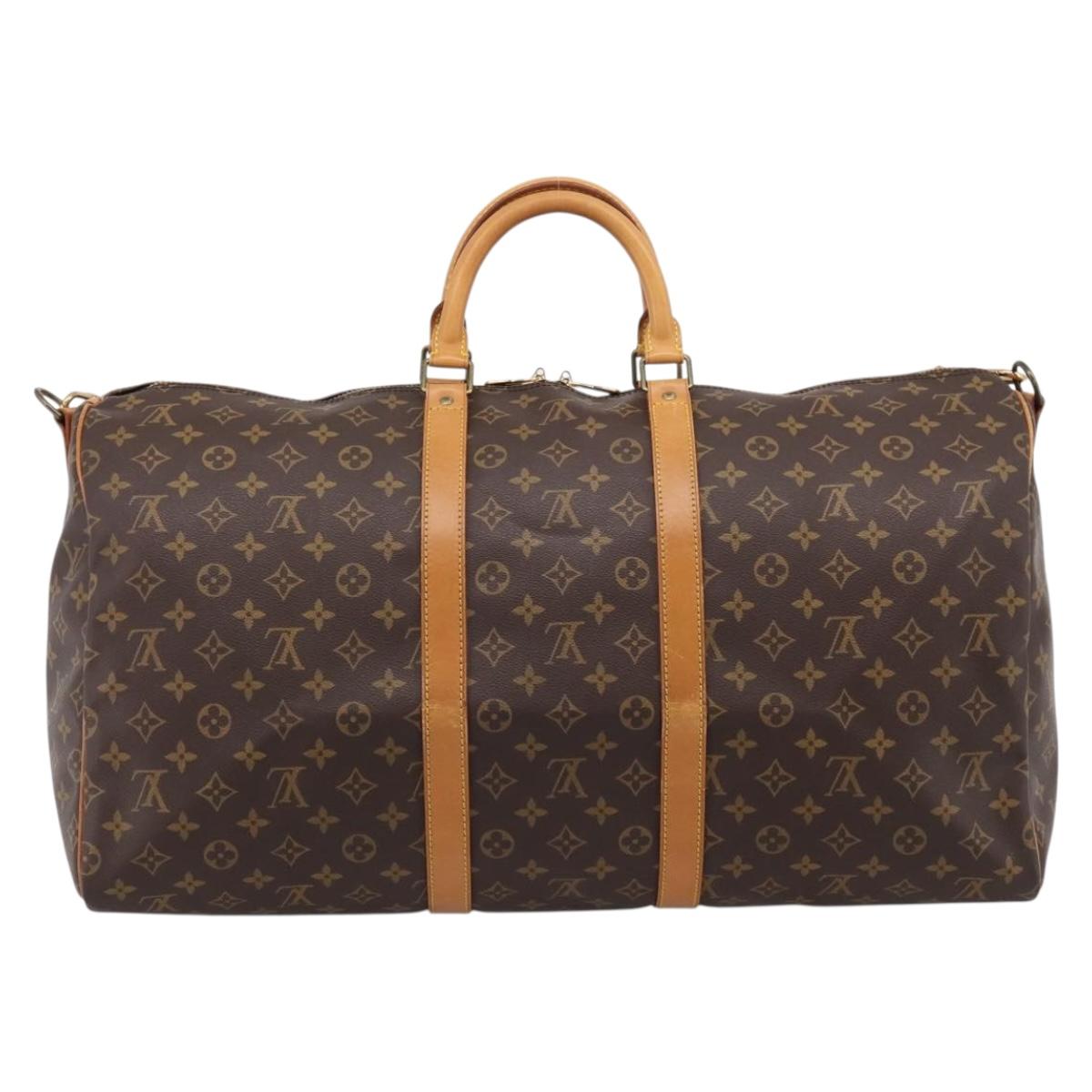 LOUIS VUITTON Monogram Keepall Bandouliere55 Boston Bag M41414 LV Auth BA15805V