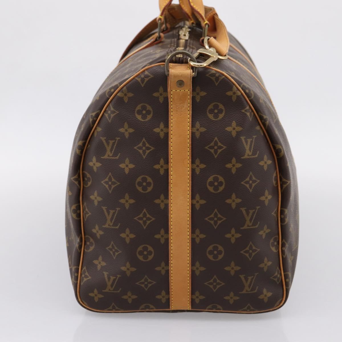LOUIS VUITTON Monogram Keepall Bandouliere55 Boston Bag M41414 LV Auth BA15805V