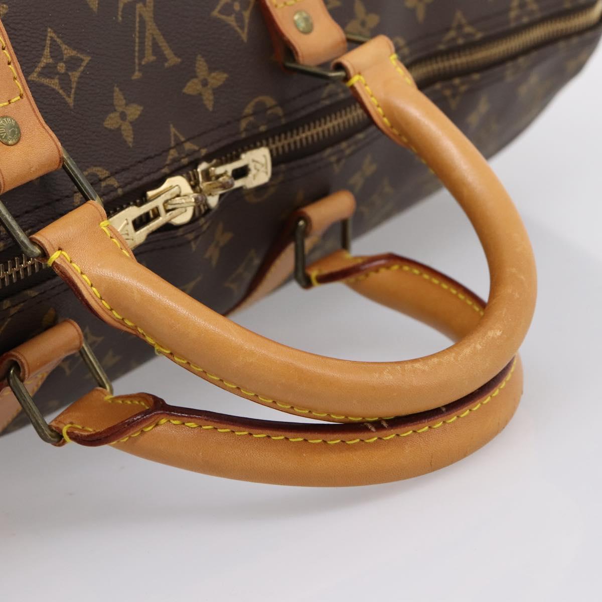 LOUIS VUITTON Monogram Keepall Bandouliere55 Boston Bag M41414 LV Auth BA15805V
