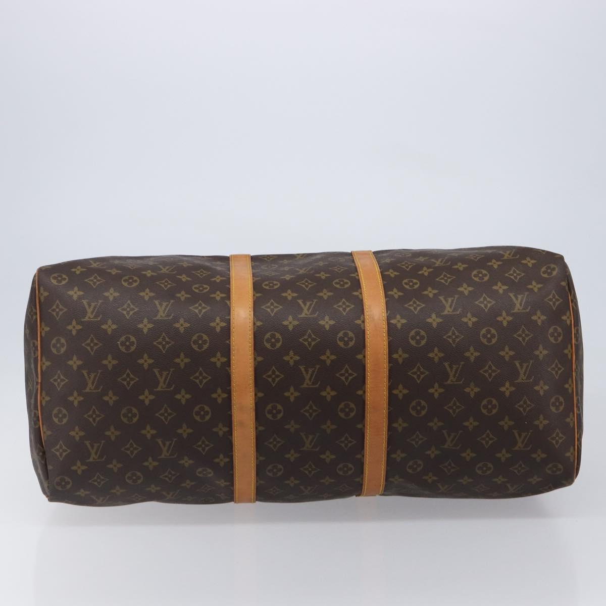 LOUIS VUITTON Monogram Keepall 60 Boston Bag M41422 LV Auth BA15807