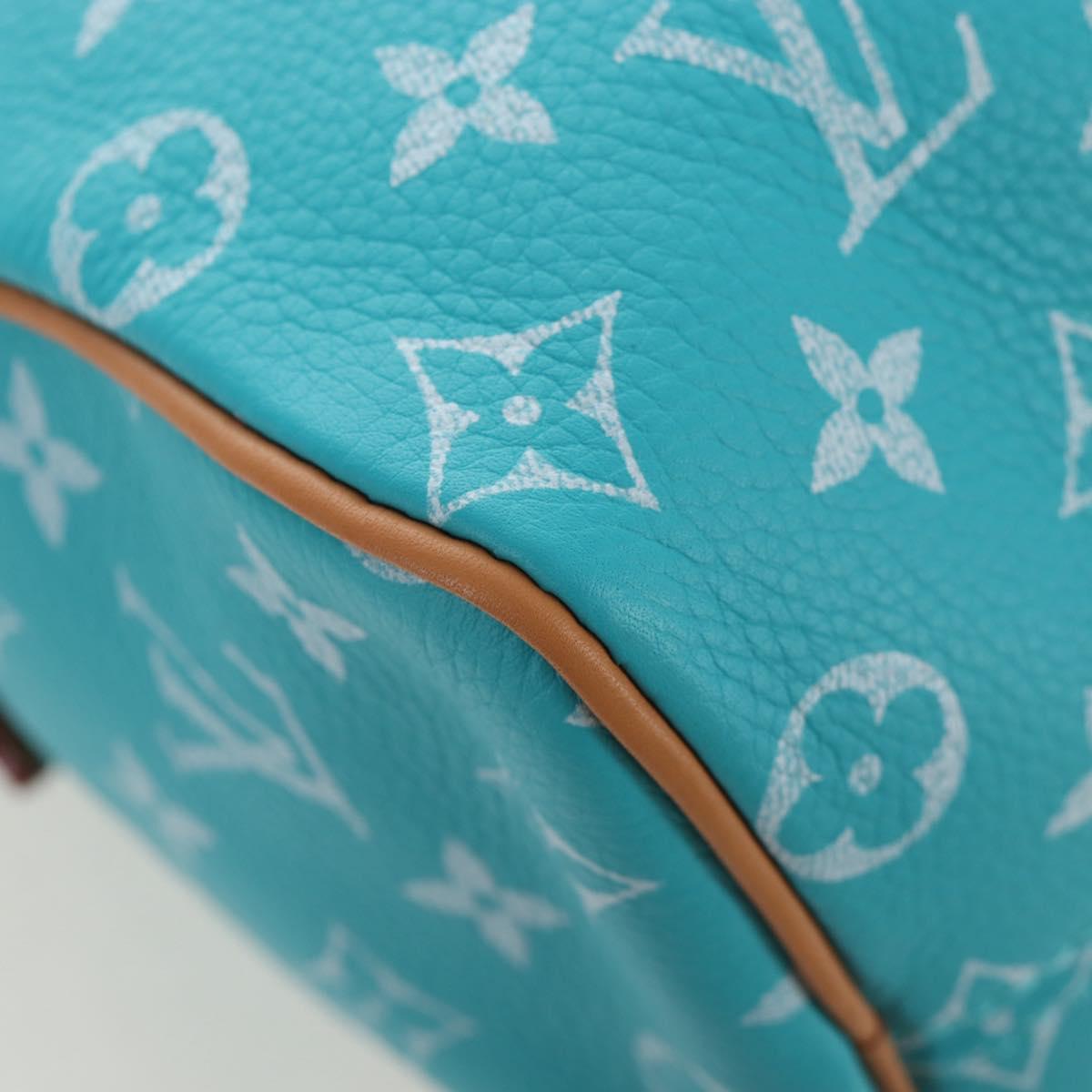 LOUIS VUITTON Speedy P9 Bandouliere 25 Bag Turquoise Blue M11561 Auth BA15809SM