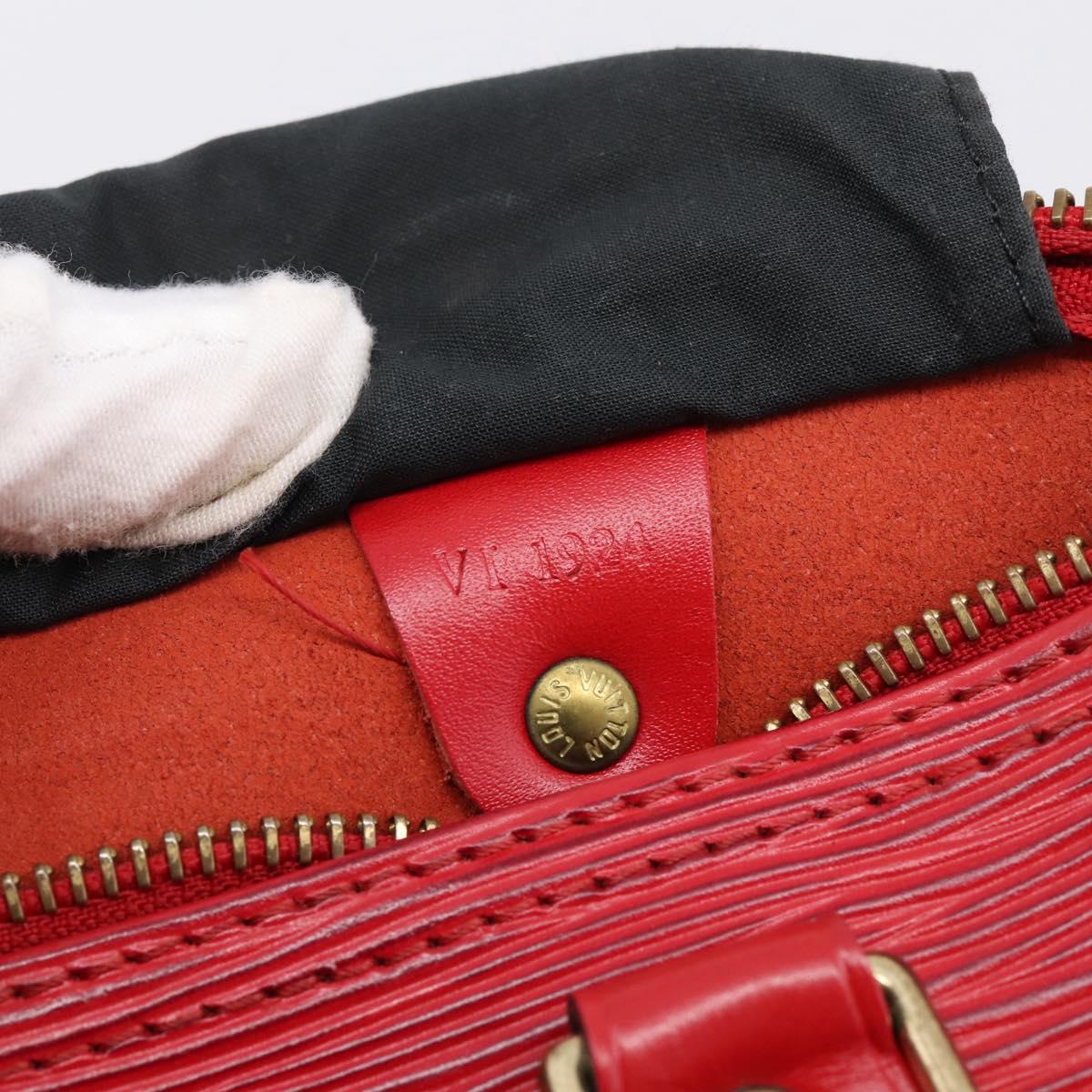 LOUIS VUITTON Epi Speedy 25 Hand Bag Castilian Red M43017 LV Auth BA15812V