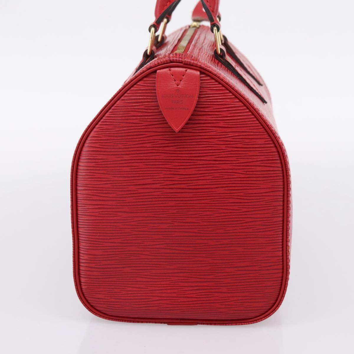 LOUIS VUITTON Epi Speedy 25 Hand Bag Castilian Red M43017 LV Auth BA15812V