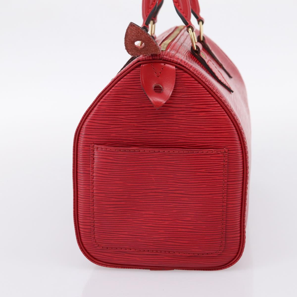 LOUIS VUITTON Epi Speedy 25 Hand Bag Castilian Red M43017 LV Auth BA15812V