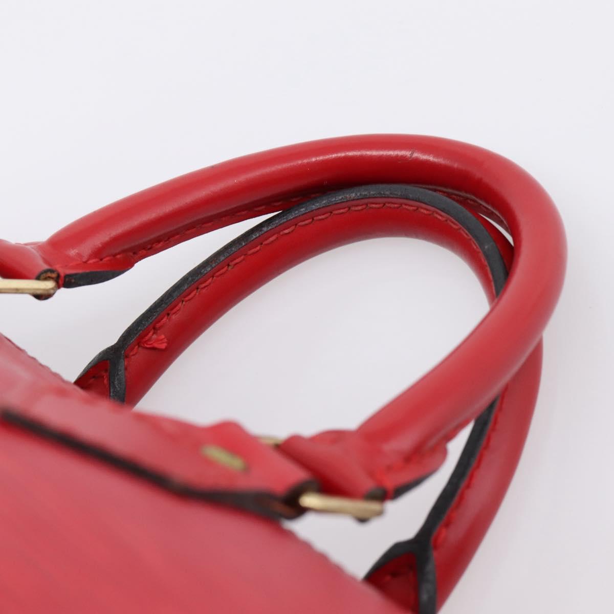 LOUIS VUITTON Epi Speedy 25 Hand Bag Castilian Red M43017 LV Auth BA15812V