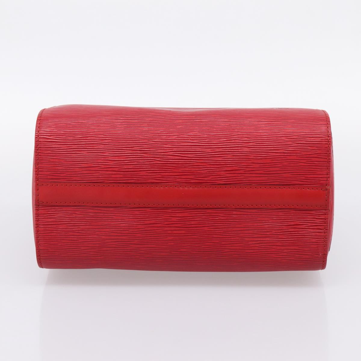 LOUIS VUITTON Epi Speedy 25 Hand Bag Castilian Red M43017 LV Auth BA15812V