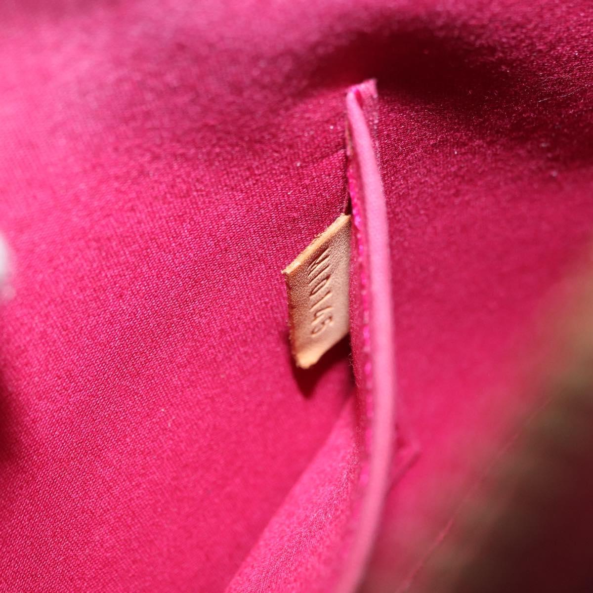 LOUIS VUITTON Monogram Vernis Alma BB Bag 2way Red Slys M90174 Auth BA15815A