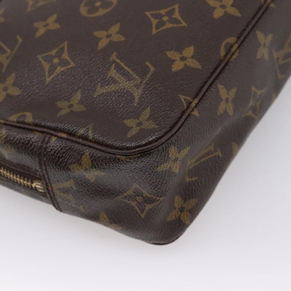 LOUIS VUITTON Monogram Trousse Toilette 23 Clutch Bag M47524 LV Auth BA15817